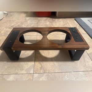Wooden Elevated Pet Feeder Stand